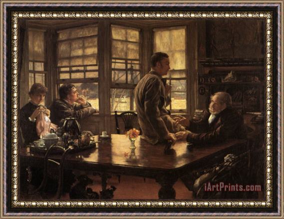 James Jacques Joseph Tissot The Prodigal Son in Modern Life The Departure Framed Print
