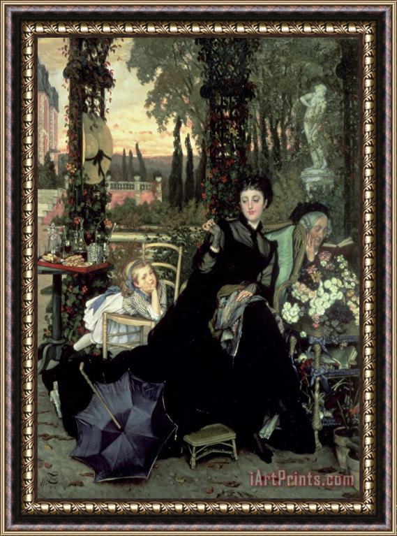 James Jacques Joseph Tissot The Widow Framed Print