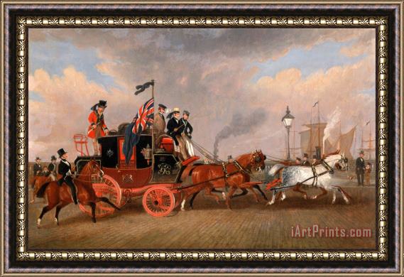 James Pollard The Last of The Mail Coaches at Newcastle Upon Tyne Framed Print