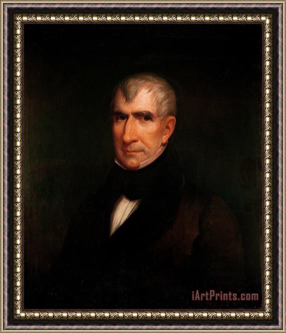 James Reid Lambdin William Henry Harrison Framed Painting