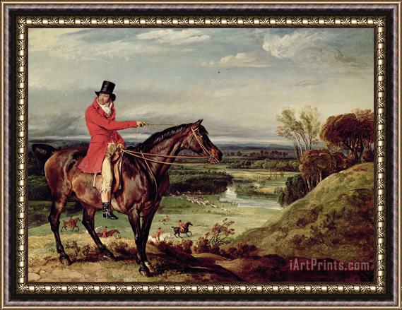 James Ward John Levett Hunting In The Park At Wychnor Framed Painting