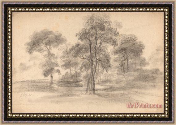 James Ward Landscape with Trees Framed Painting