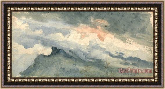 James Ward Study of a Hill Top And Sky Framed Painting