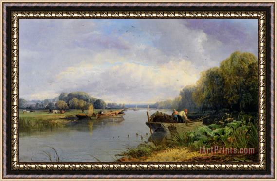 James Webb On The Thames Framed Painting