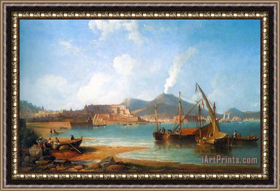 James Wilson Carmichael The Bay of Naples Framed Painting