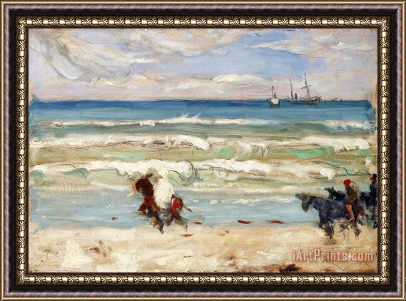 James Wilson Morrice Beach Scene, Tangier Framed Painting