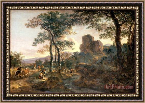 Jan Both A Mountain Path Framed Painting