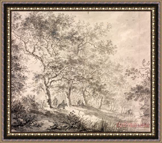 Jan Both Row of Trees Framed Painting