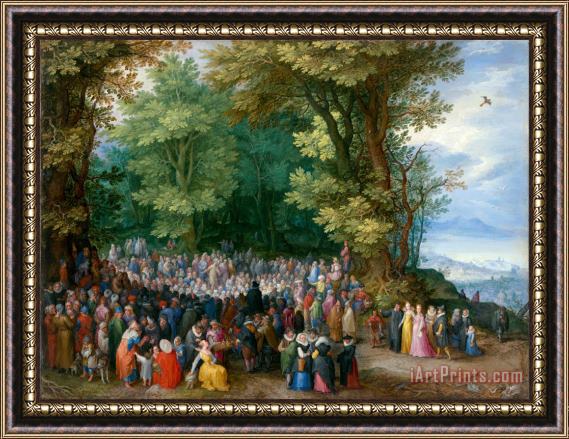 Jan Breughel The Sermon on The Mount Framed Painting