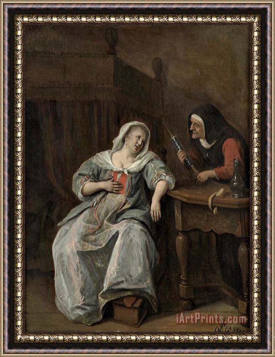Jan Havicksz Steen The Sick Woman Framed Painting