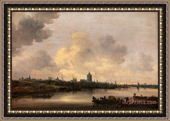 Jan Josefsz van Goyen View of The City of Arnhem Framed Painting