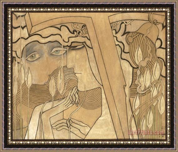 Jan Theodor Toorop Desire And Satisfaction Framed Painting
