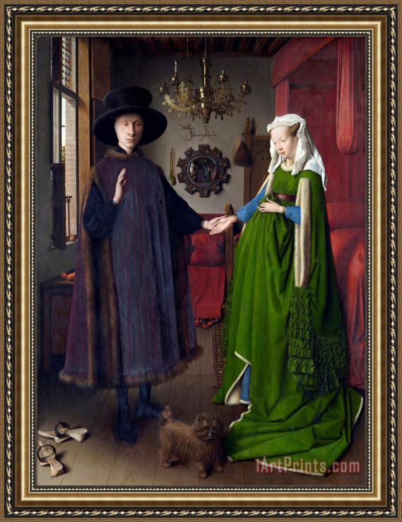 Jan van Eyck Giovanni Arnolfini And His Bride (the Arnolfini Marriage ...