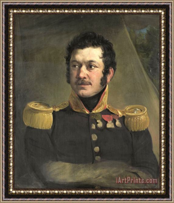 Jan Willem Pieneman Portrait of Lieutenant General Frederik Knotzer Framed Painting