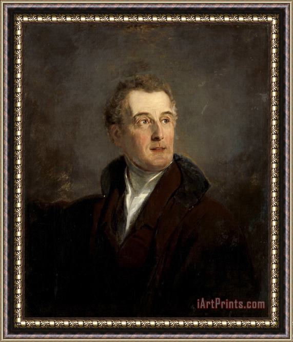Jan Willem Pieneman Portrait Study of Arthur Wellesley, Duke of Wellington Framed Print