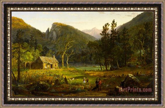 Jasper Francis Cropsey Eagle Cliff, Franconia Notch, New Hampshire Framed Print