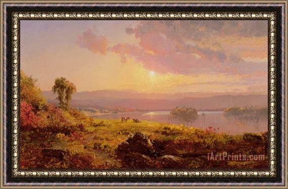 Jasper Francis Cropsey Susquehanna River Framed Painting