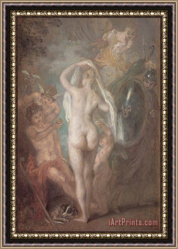 Jean Antoine Watteau The Judgement of Paris Framed Painting