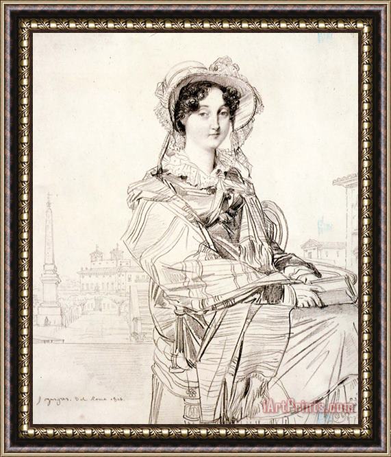 Jean Auguste Dominique Ingres Mrs Charles Badham, Born Margaret Cambpell Framed Print