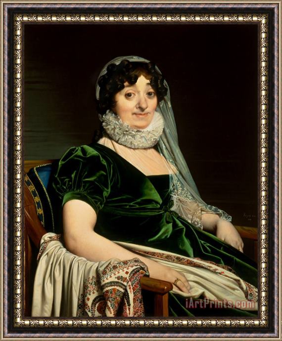 Jean Auguste Dominique Ingres Portrait of The Countess of Tournon Framed Painting