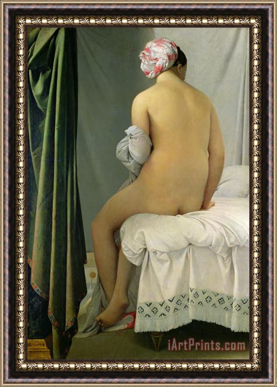 Jean Auguste Dominique Ingres The Bather Framed Painting