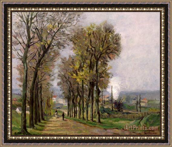 Jean Baptiste Armand Guillaumin Landscape In The Ile De France Framed Painting