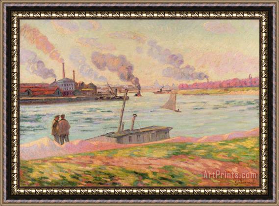 Jean Baptiste Armand Guillaumin The Pointe D'ivry Framed Painting