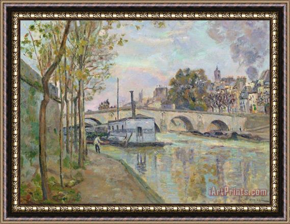 Jean Baptiste Armand Guillaumin The Seine In Paris Framed Painting