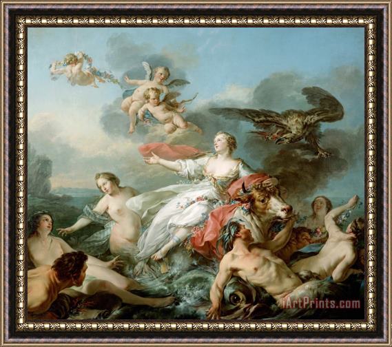 Jean Baptiste Marie Pierre The Abduction of Europa Framed Painting