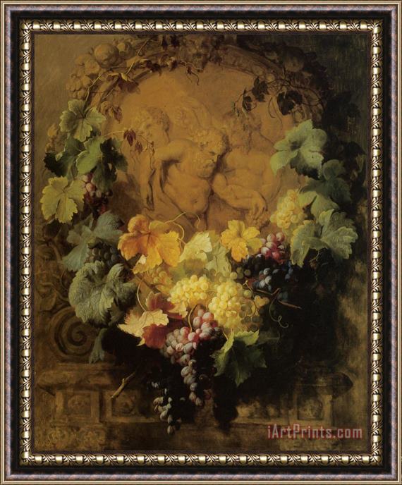 Jean Baptiste Robie In Honor of Bacchus Framed Painting