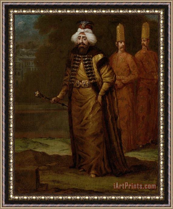 Jean Baptiste Vanmour Sultan Ahmed III Framed Print