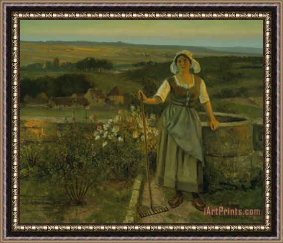 Jean Beauduin The Gleaner Framed Painting