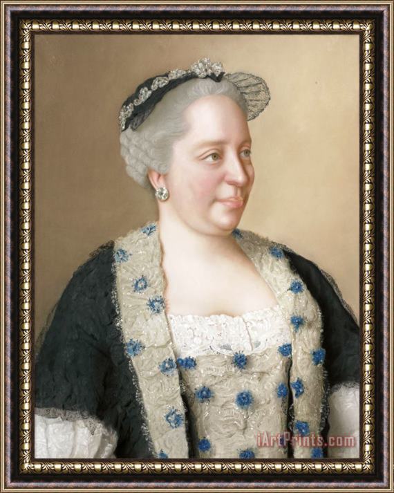 Jean-Etienne Liotard Maria Theresia Van Oostenrijk Framed Print
