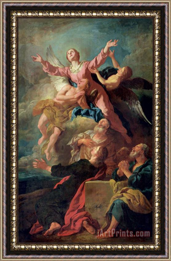 Jean Francois de Troy The Assumption of the Virgin Framed Painting