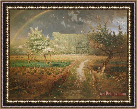 Jean-Francois Millet Spring at Barbizon Framed Painting