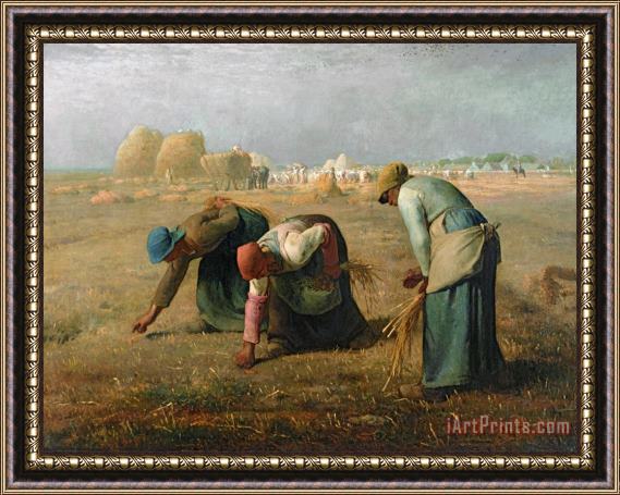 Jean-Francois Millet The Gleaners Framed Painting