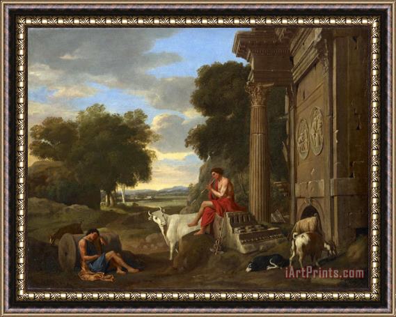 Jean Lemaire Mercury And Argus Framed Painting
