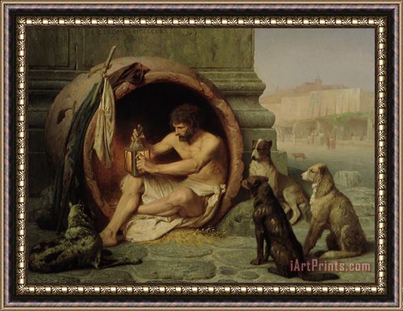 Jean Leon Gerome Diogenes Framed Painting