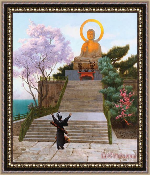 Jean Leon Gerome Japanese Imploring A Divinity Framed Painting