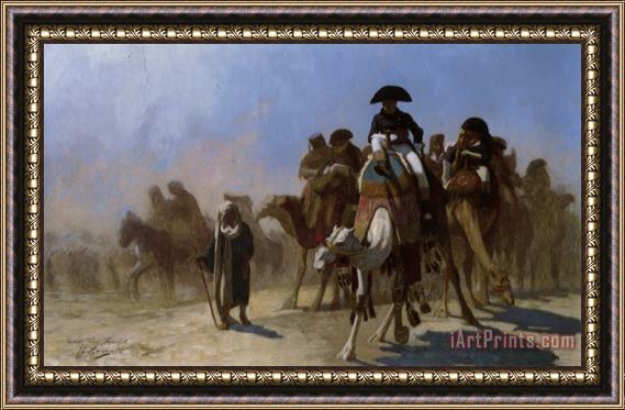 Jean Leon Gerome Napoleon And His General Staff Framed Print