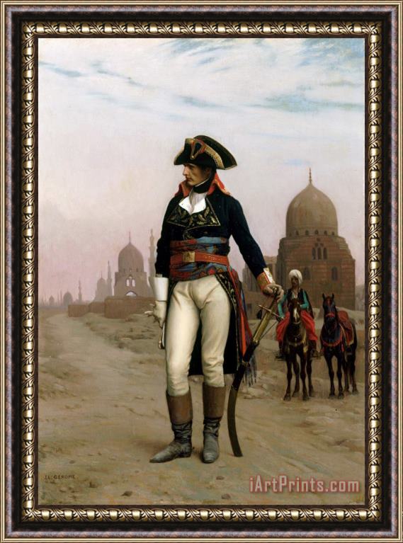 Jean Leon Gerome Napoleon in Egypt Framed Painting