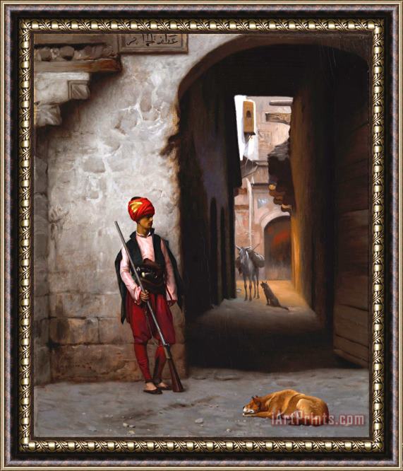 Jean Leon Gerome The Guard Framed Painting
