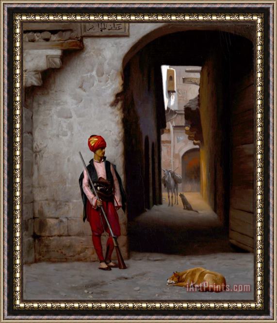 Jean Leon Gerome The Guard Framed Painting