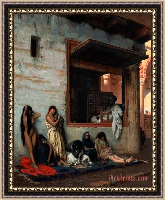 Jean Leon Gerome The Slave Market Framed Painting