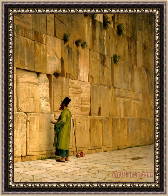 Jean Leon Gerome The Wailing Wall Framed Painting