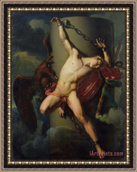 Jean-Louis-Cesar Lair The Torture of Prometheus Framed Painting
