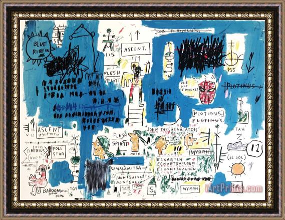 Jean-michel Basquiat Ascent Framed Print