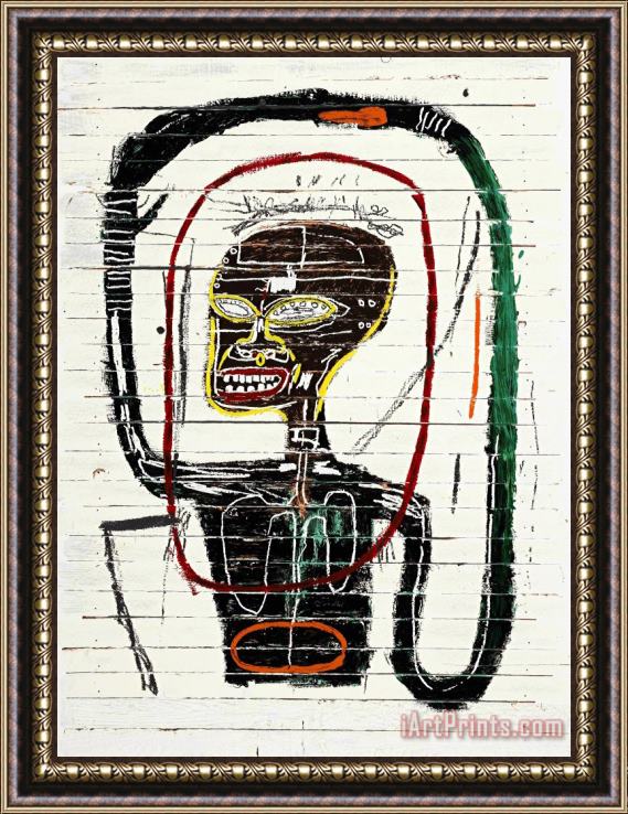 Jean-michel Basquiat Flexible, 1984 Framed Painting