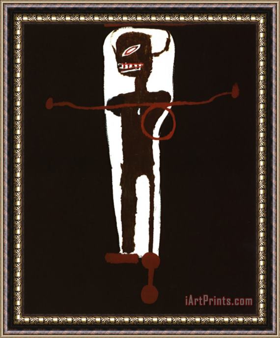 Jean-michel Basquiat Gri Gri Framed Painting