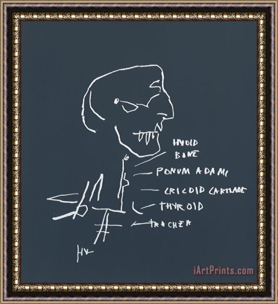 Jean-michel Basquiat Thyroid, 1982 Framed Print